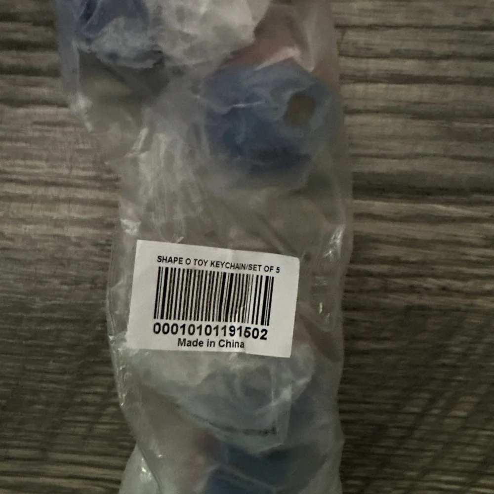 Tupperware Tiny Treasures Shape-O-Toy collectible keychain - NEW‎ Set Of 5